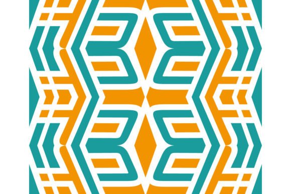 Abstract Arrow Green Orange Embroidery Review