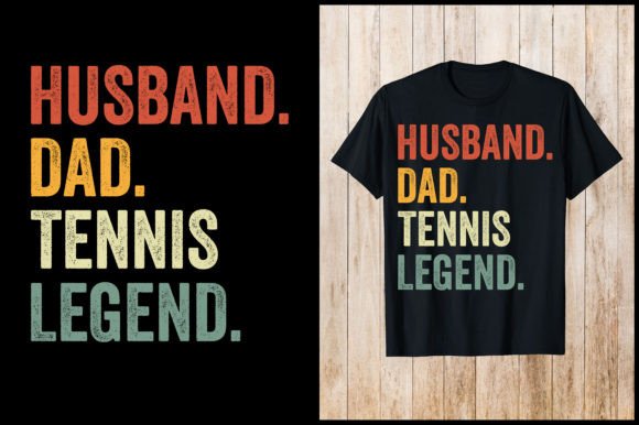 Husband Dad Tennis Legend Retro T-Shirt Review