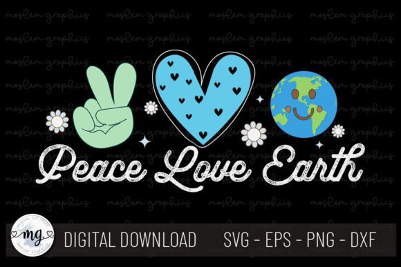 Peace Love Earth Retro SVG Review