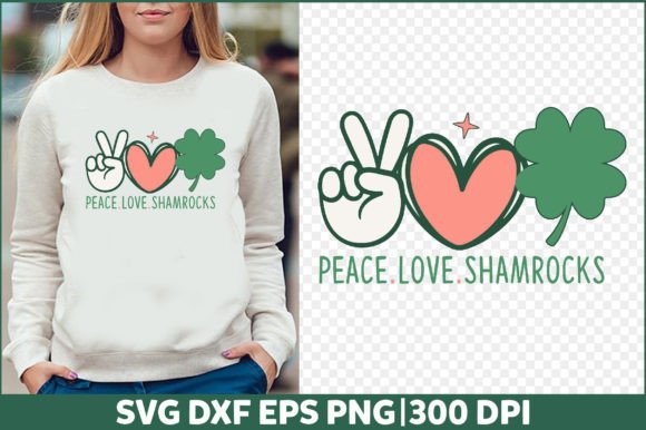 Retro Peace Love Shamrocks SVG Embroidery Review