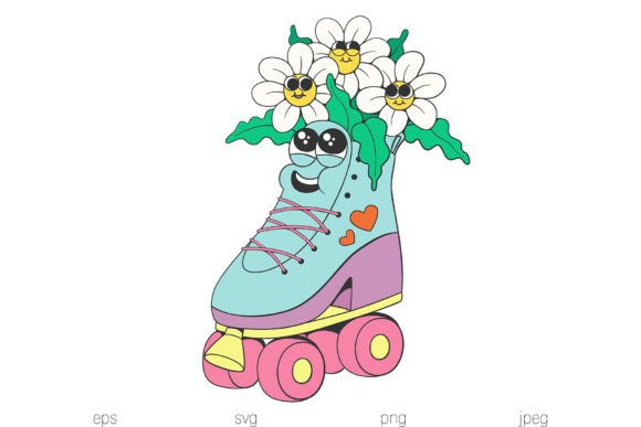 Retro Roller Skate Mascot Embroidery Review